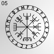 Celtic Runes Round Mandala Medallion Big & Small Sizes Colour Wall Sticker Oriental Modern / M29