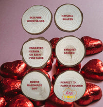 Rustic Wood Coasters Present Engraved Valentine's Birthday Love Heart Deco25-2