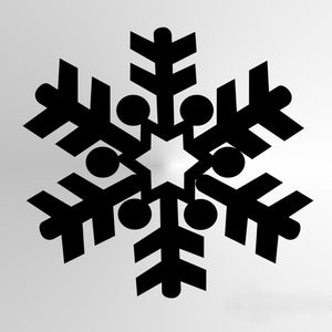 Christmas Big Snow Flake Big & Small Sizes Colour Wall Sticker Modern Decor SNOW2