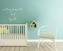 ,SO TINY SO SMALL SO BY ALL' QUOTE  Big & Small Sizes Colour Wall Sticker Modern Kids Room 'Kids105'
