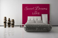 ,,SWEET DREAMS MY LOVE'' QUOTE Big & Small Sizes Colour Wall Sticker Valentine's Modern Style 'Q32'