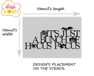 Only Bunch Of Focus Pocus Quote HALLOWEEN Various Scary Spider Reusable Stencil Decoration Cards Various Sizes H12