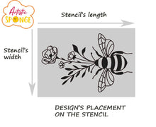 Magical Bee Big & Small Sizes Colour Wall Sticker Modern Spiritual Ezoteric Mystic Weath 'MG19'