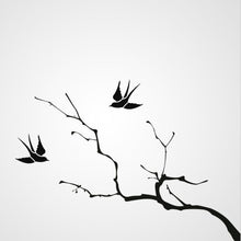 TREE BRANCH WITH SWALLOW Big & Small Sizes Colour Wall Sticker Tree Floral Animal 'J31'