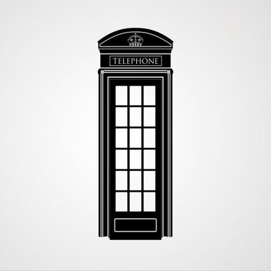 RED TELEPHONE BOX LONDON ENGLAND SYMBOL Sizes Reusable Stencil Travel Style 'Modern2'