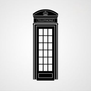 RED TELEPHONE BOX LONDON ENGLAND SYMBOL Sizes Reusable Stencil Travel Style 'Modern2'