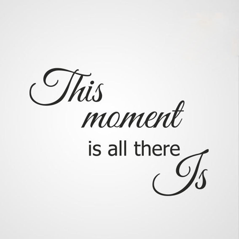 ,, THIS MOMENT IS ALL THERE IS'' QUOTE Sizes Reusable Stencil Modern Style 'Q57'