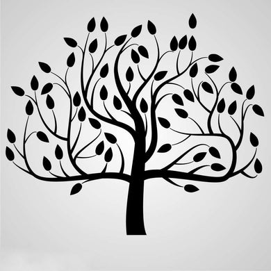 BIG SYMMETRIC TREE Sizes Reusable Stencil Shabby Chic Romantic Style 'Tree26'