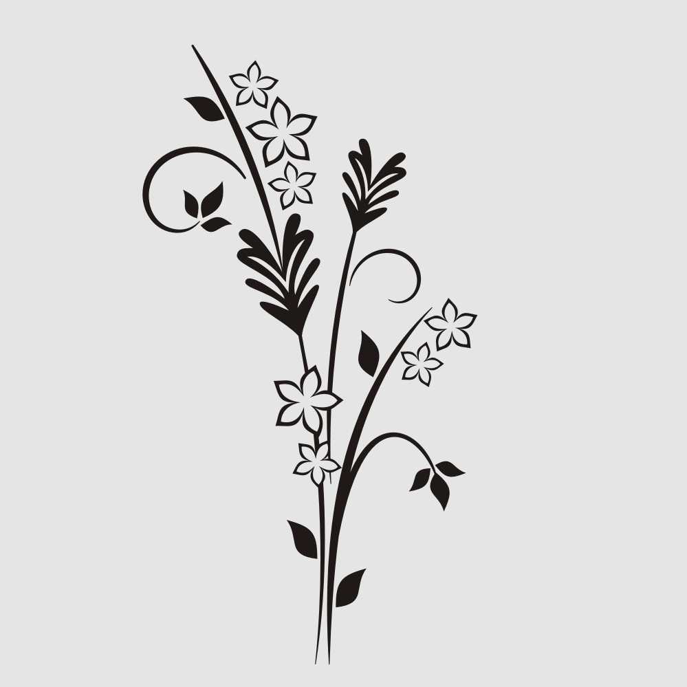 EAR OF GRAIN BUNCH FLOWERS Sizes Reusable Stencil Shabby Chic Romantic Style 'J55'