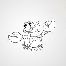 HAPPY CRAB KIDS ROOM Sizes Reusable Stencil Animal Modern Style 'Crab'