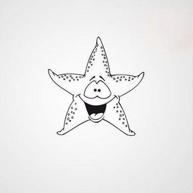 HAPPY STARFISH KIDS ROOM Big & Small Sizes Colour Wall Sticker Animal Modern Style 'Kids115'