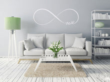INFINITY SIGN LOVE ,,WE'' QUOTE Big & Small Sizes Colour Wall Sticker Valentine's Modern Romantic Style 'Q13'