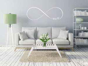 INFINITY SIGN LOVE ,,WE'' Valentine's QUOTE Sizes Reusable Stencil Modern Romantic Style 'Q13'