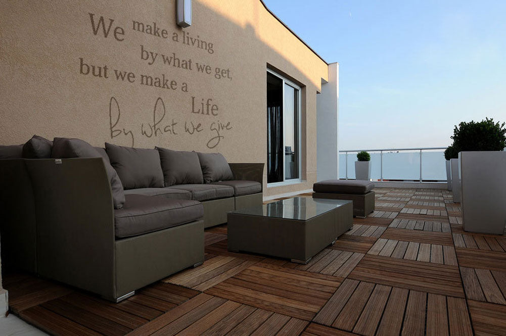 ,WE MAKE A LIFE BY WHAT WE GIVE..' QUOTE Big & Small Sizes Colour Wall Sticker Modern 'Q25'