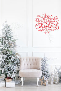 Merry Christmas Wreath Tree Decoration Winter Cards Decoration Reusable Stencil Various Sizes / SNOW62