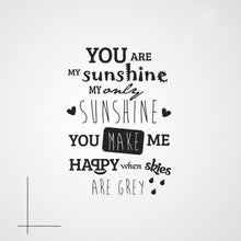 ,,YOU ARE MY SUNSHINE ...'' QUOTE Sizes Reusable Stencil Modern Romantic Style 'Q5'